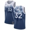 Män Minnesota Timberwolves Tröja Karl-Anthony Towns 32 Nike 2023-24 City Edition Blå Swingman